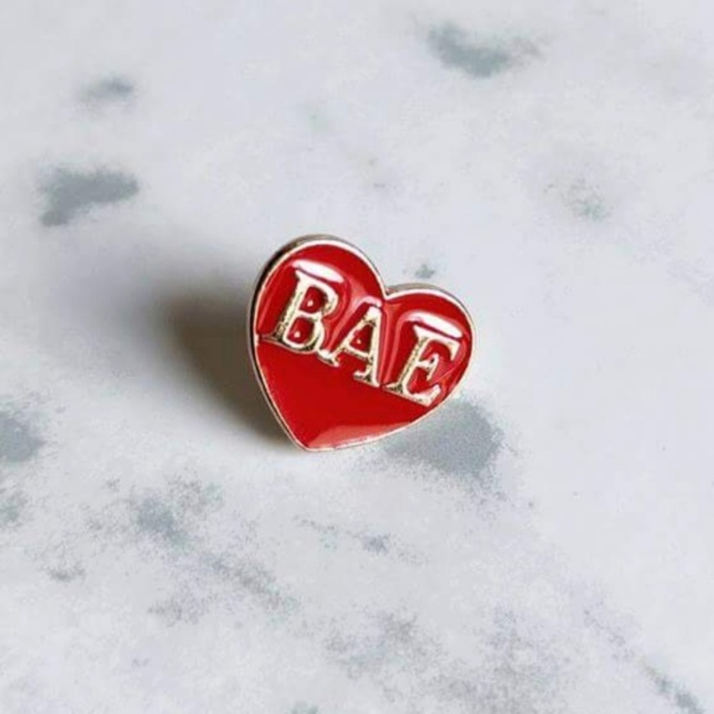 Bae Heart Enamel Lapel Pin
